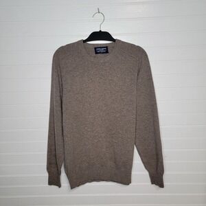 Joseph Turner Size Large 100% Lambswool Sweater Preppy Quiet Luxury FLAW